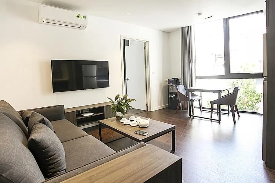 New Luxury 1BR Apartment on 3rd floor, with Plenty of Natural Light, Balcony, Free Bikes in Tay Ho | Fully Furnished